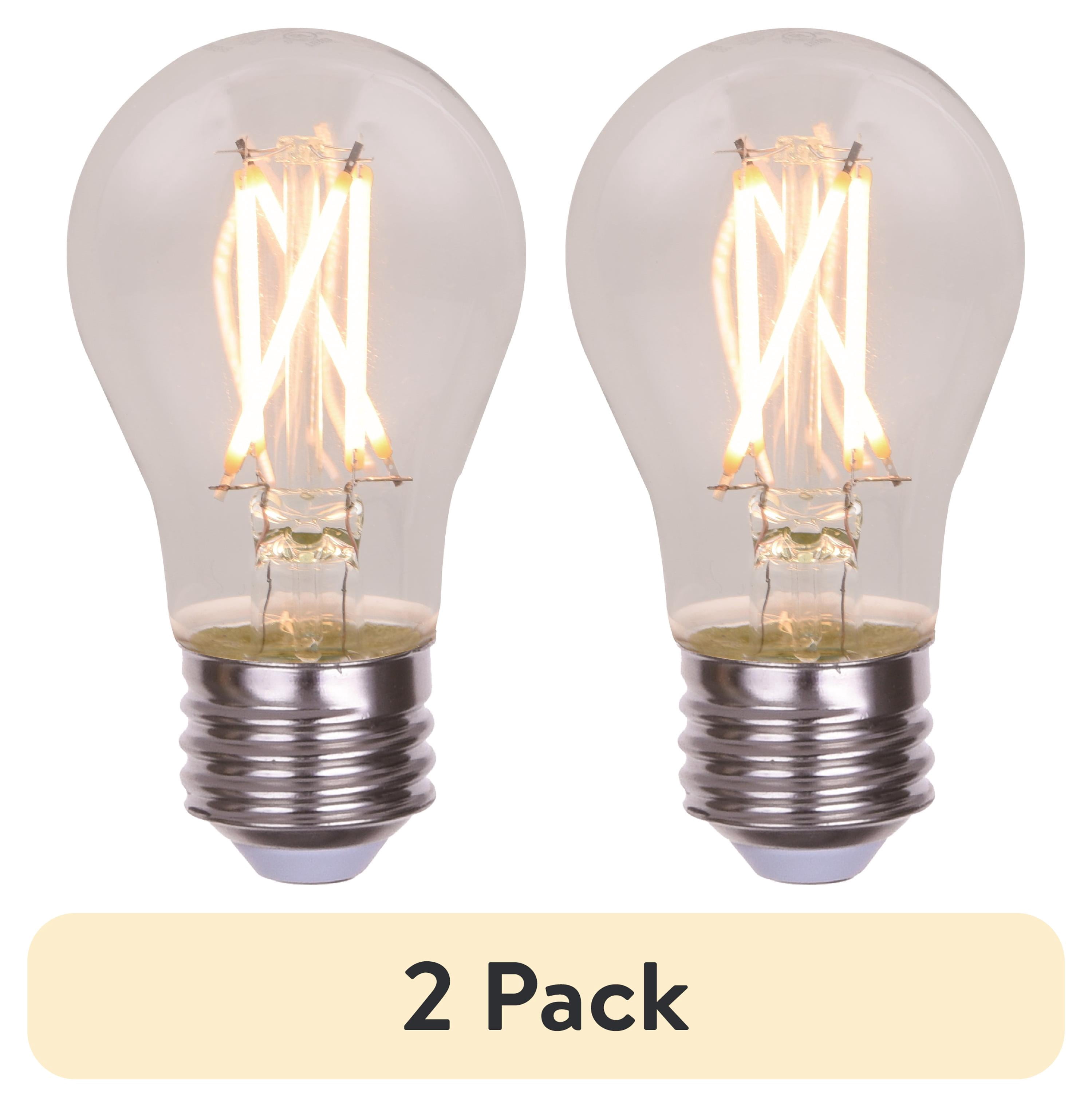 (2 pack) BH&G LED Ceiling Fan Bulb, 7 Watts (60W Equivalent) A15 Shape ...