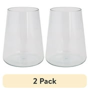 (2 pack) Better Homes & Gardens 20-Ounce Tritan Flare Stemless Wine Glass