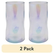 (2 pack) Better Homes & Gardens Plastic Iridescent 21-Ounce Tall Tumbler
