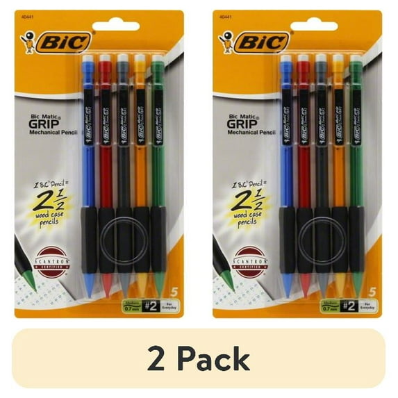 (2 pack) BiC Mechanical Pencils 5 ea