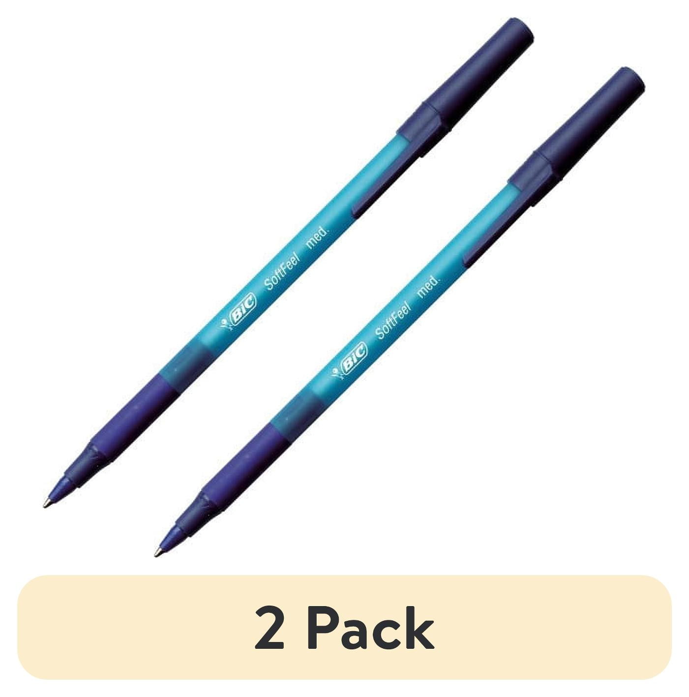BIC Soft Feel Stick Ball Pen, Medium, Blue, 1-Dozen