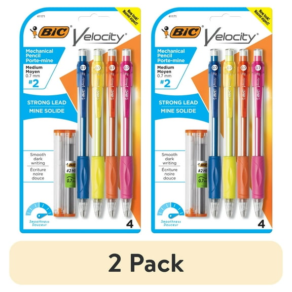 BIC Velocity Mechanical Pencils 0.7 mm, 4 Count