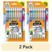 (2 pack) BIC Xtra Sparkle Mechanical Pencil, 0.7 mm, 24 Count
