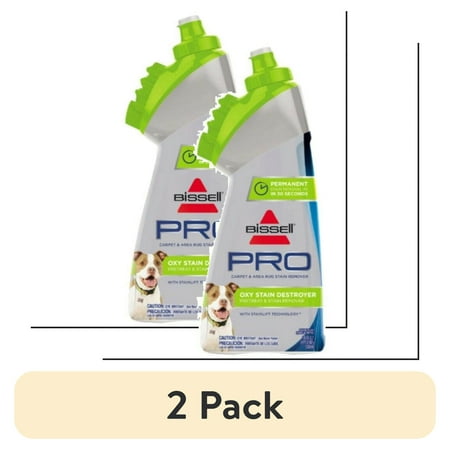 (2 pack) BISSELL 18 oz Pro Oxy Stain Destroyer Pet Brush Head