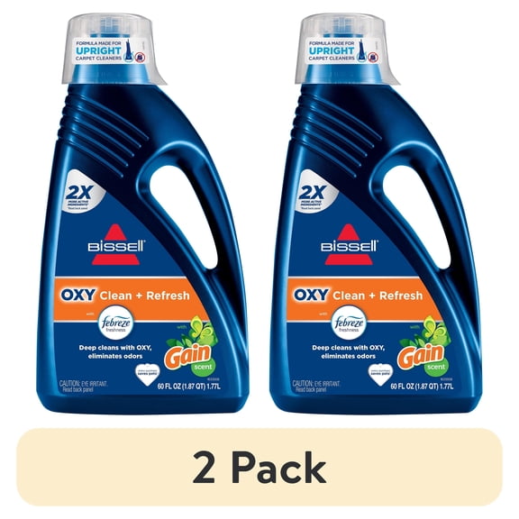(2 pack) BISSELL Carpet & Rug Cleaner, Gain Scent, 60 fl oz, 1462W