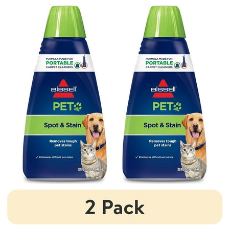 (2 pack) BISSELL Pet Stain Odor Remover, Fresh Scent, 32 Ounce