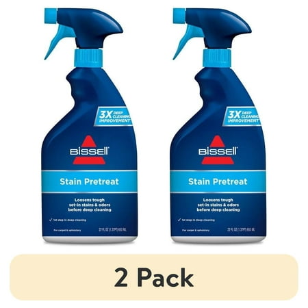 (2 pack) BISSELL Tough Stain Pretreat for Carpet & Upholstery 22 oz. 4001