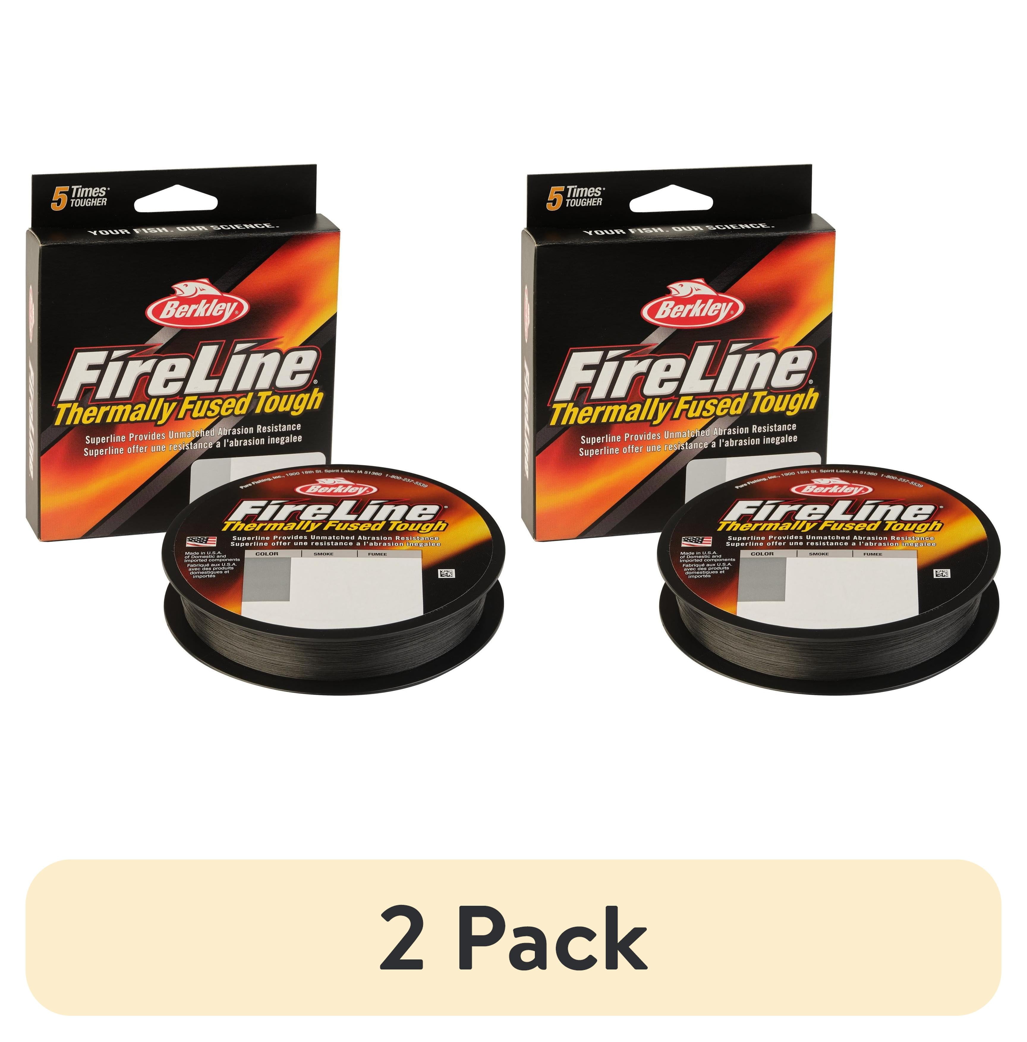 (2 pack) Berkley FireLine® Fishing Line, Smoke, 14 lb Test Strength, 125 yd