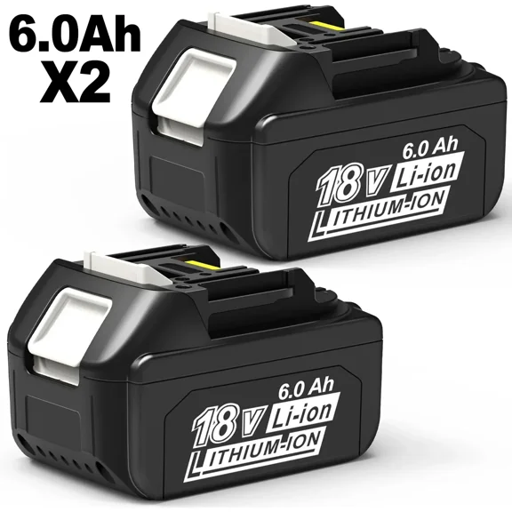 2 pack BL1860 6AH For Ma*kita 18V Battery Power Tools Li-ion Replacement LXT BL1850 BL1840 for 18 V Screwdriver with BMS 18V