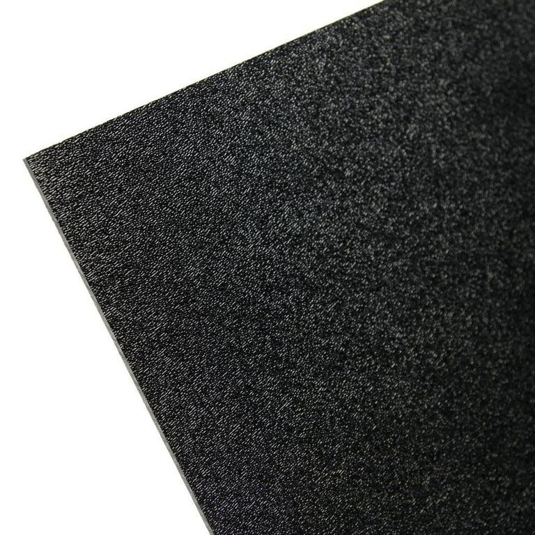 4 Pack ABS Plastic Sheets 12 x 12 x 0.08, Thick Black Textured Hard  Plastic Sheeting for DIY Materials Home Decor Handcrafts Crafts Projects