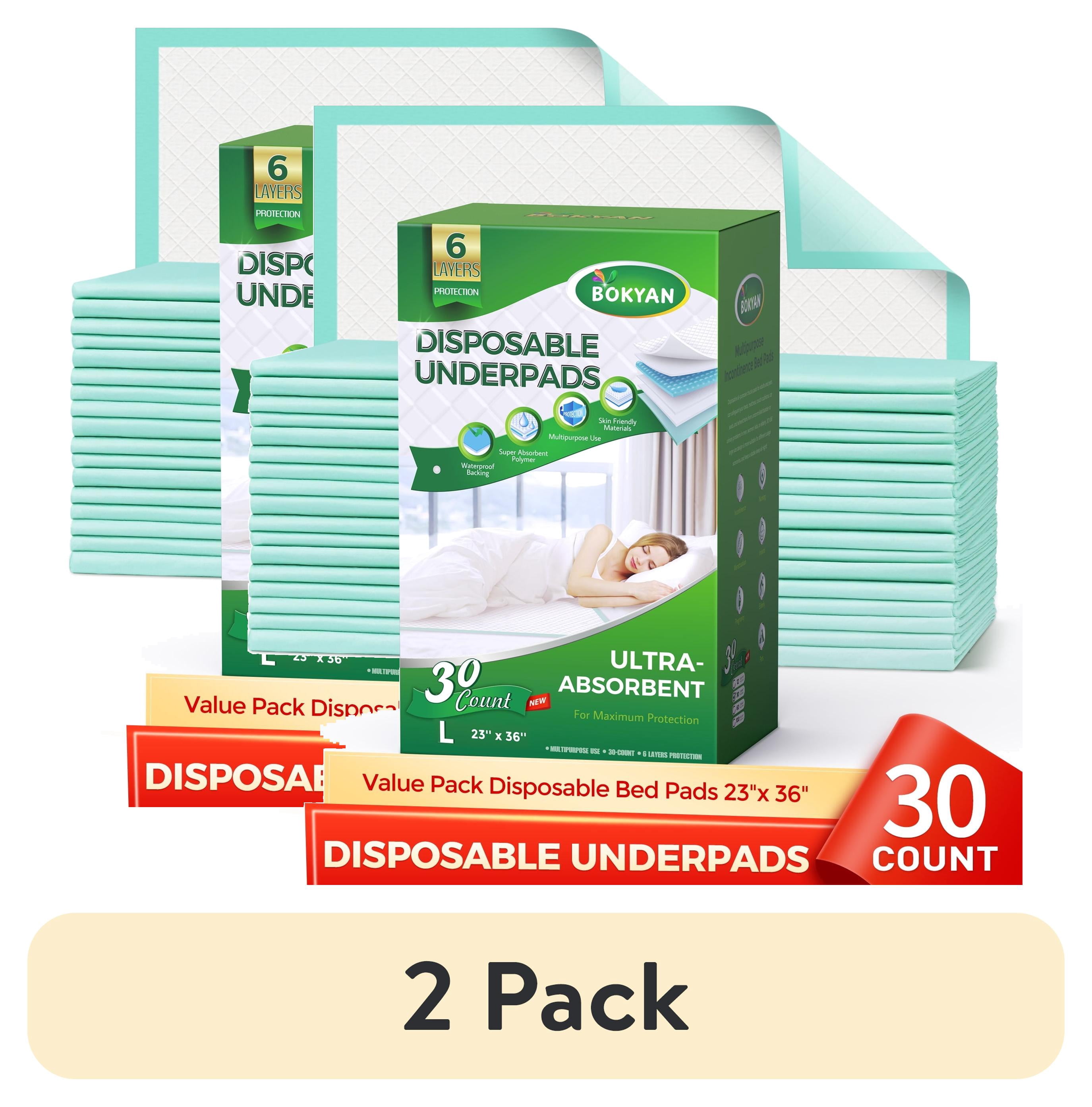 Chucks MAX Hospital Grade Disposable Bed Pads 36 x 36 Incontinence