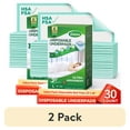 thumbnail image 1 of (2 pack) BOKYAN Bed Pads for Incontinence Disposable 23 x 36, 30 Count Waterproof Underpads, Maximum Absorbent Unisex Large Chucks Pad, Bed Liners Chux for Adults, Kids and Pets, 1 of 11