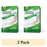 (2 pack) BOKYAN Bed Pads for Incontinence Disposable,30'' x 36'' Ultra Absorbent Chucks Underpads XL 30 Count