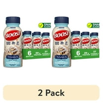 (2 pack) BOOST 20g High Protein Nutritional Drink Shakes, Cinnabon® Flavored, 8 fl oz, 6 Pack