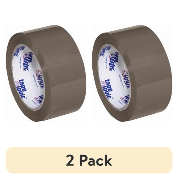 (2 pack) Tape Logic® #600 Hot Melt Tape, 2" x 110 Yd., Tan, Case Of 36