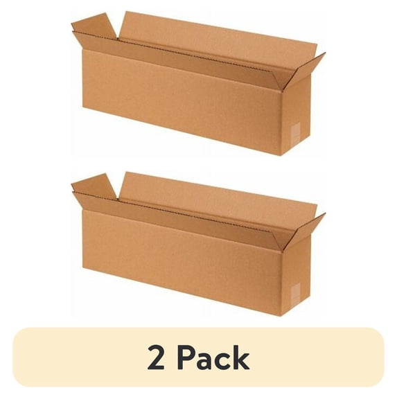 (2 pack) BOX USA 2488 Long Corrugated Boxes,24"x8"x8",Kraft,PK25