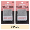 thumbnail image 1 of (2 pack) Conair Hold & Hide Hair Nets, Brown, 3 Count, 1 of 6