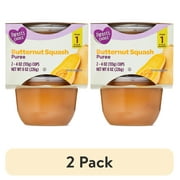 Parent's Choice Stage 1 Baby Food, Butternut Squash Puree, 4 oz Cups (2 pack)