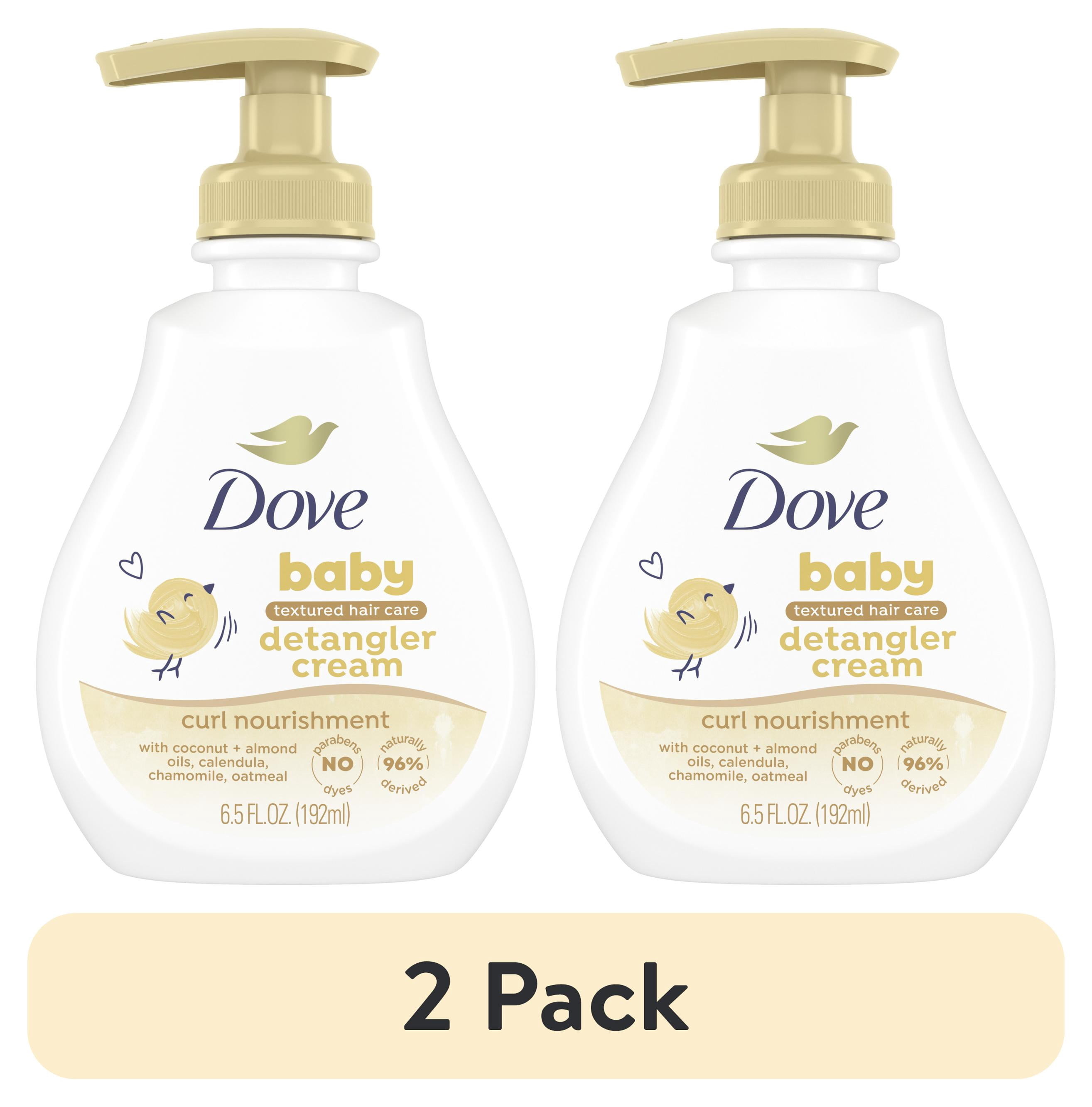 (2 pack) Baby Dove Curl Nourishment Detangler Cream for Curls, Coils ...
