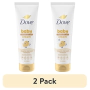 2 pack Baby Dove Sensitive Baby Cream Baby Skin Care Melanin-Rich Skin Nourishment Hypoallergenic and Non-Greasy, 8 Fl oz