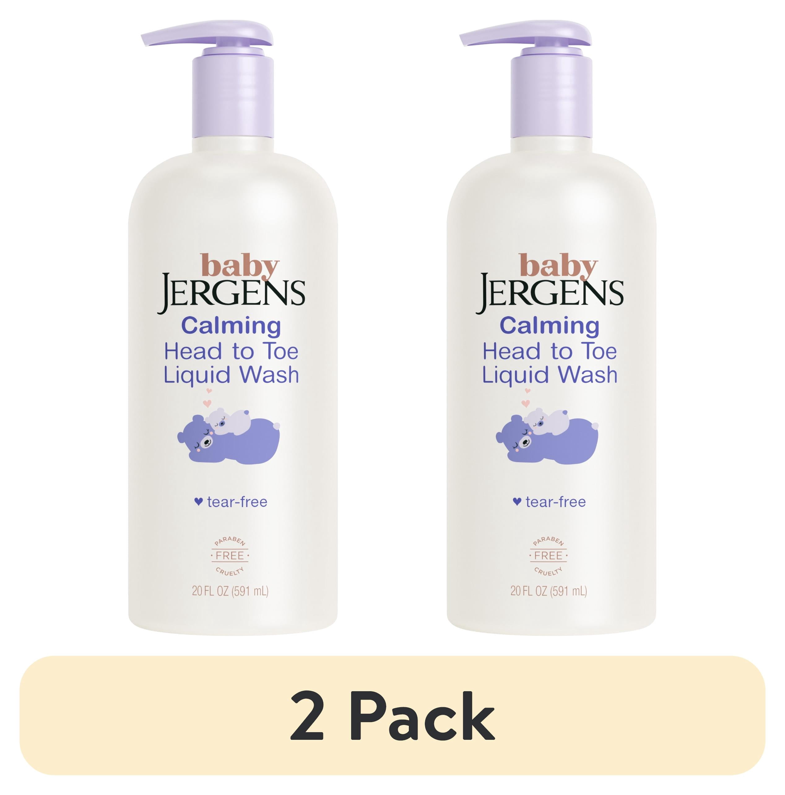 (2 pack) Baby Jergens Calming Head to Toe Liquid Baby Wash, Body Wash and Shampoo, Tear Free, 20 fl oz