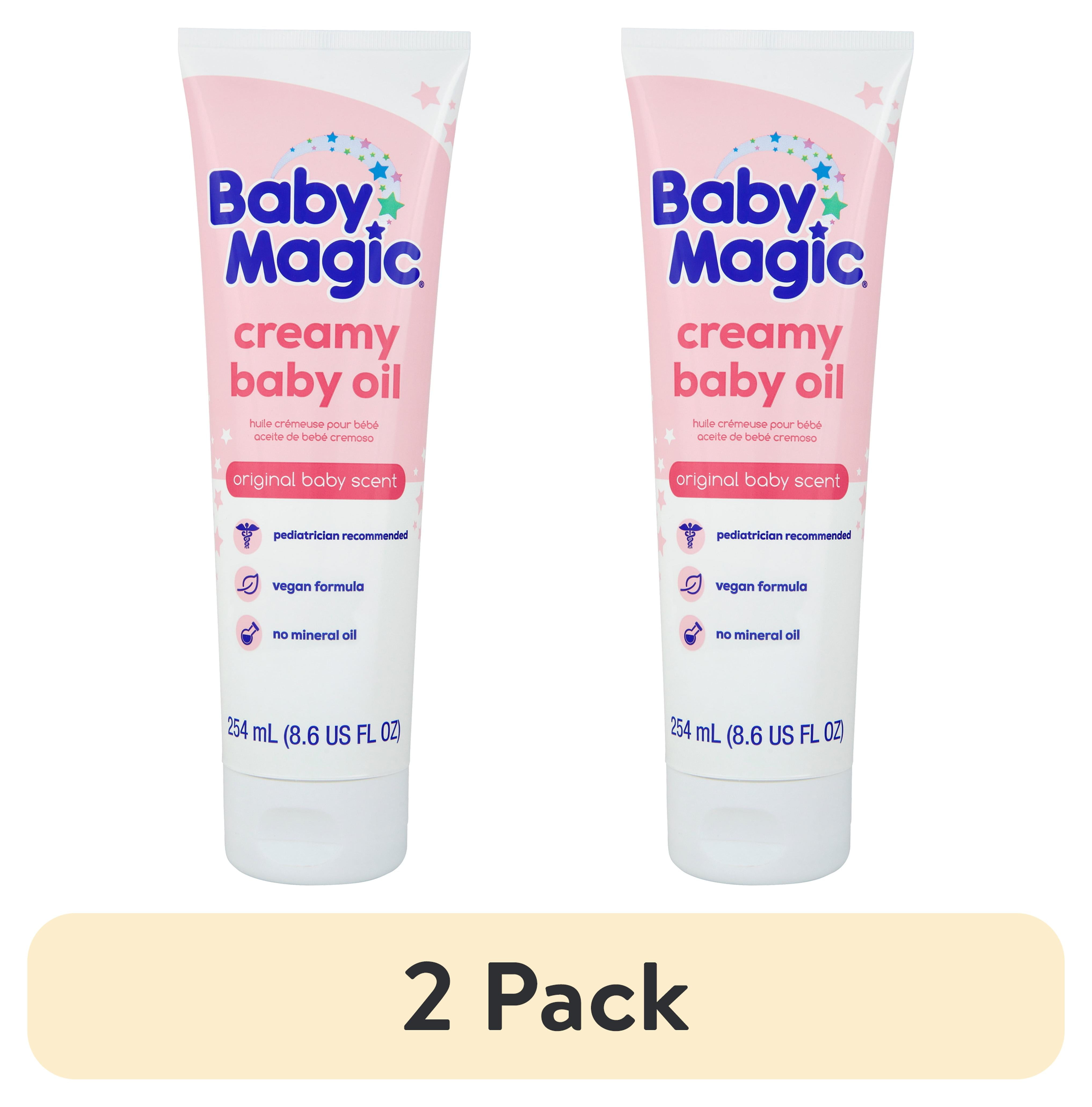 (2 pack) Baby Magic Creamy Baby Oil Lotion, Original Baby Scent, Hypoallergenic, 8.6 fl oz.