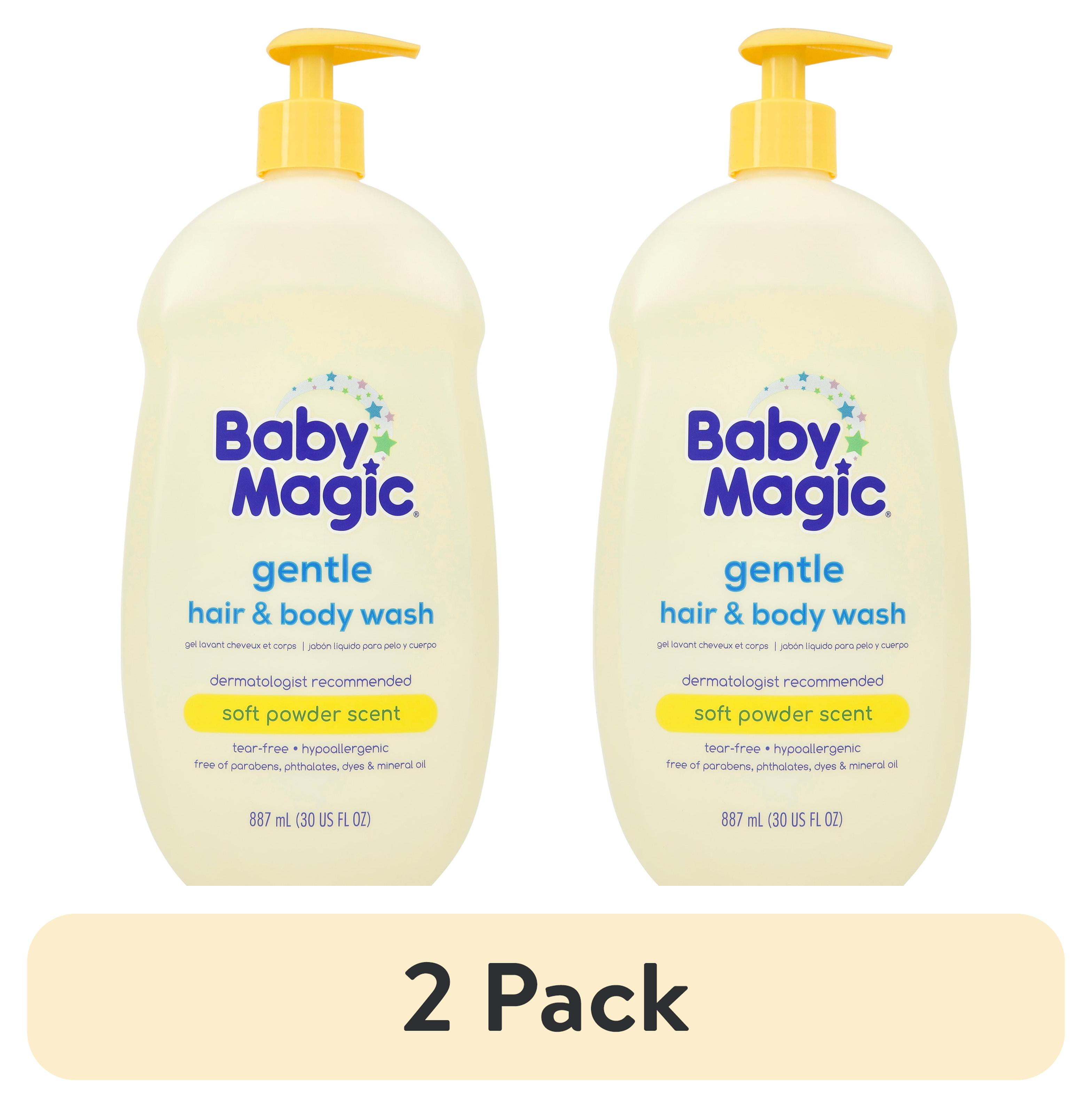 (2 pack) Baby Magic Tear-Free Gentle Hair and Body Wash, Soft Powder ...
