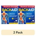 thumbnail image 1 of (2 pack) Backaid Maximum Strength Back & Sciatica Pain Reliever, 6-Hour Formula, 28 Count, 1 of 9