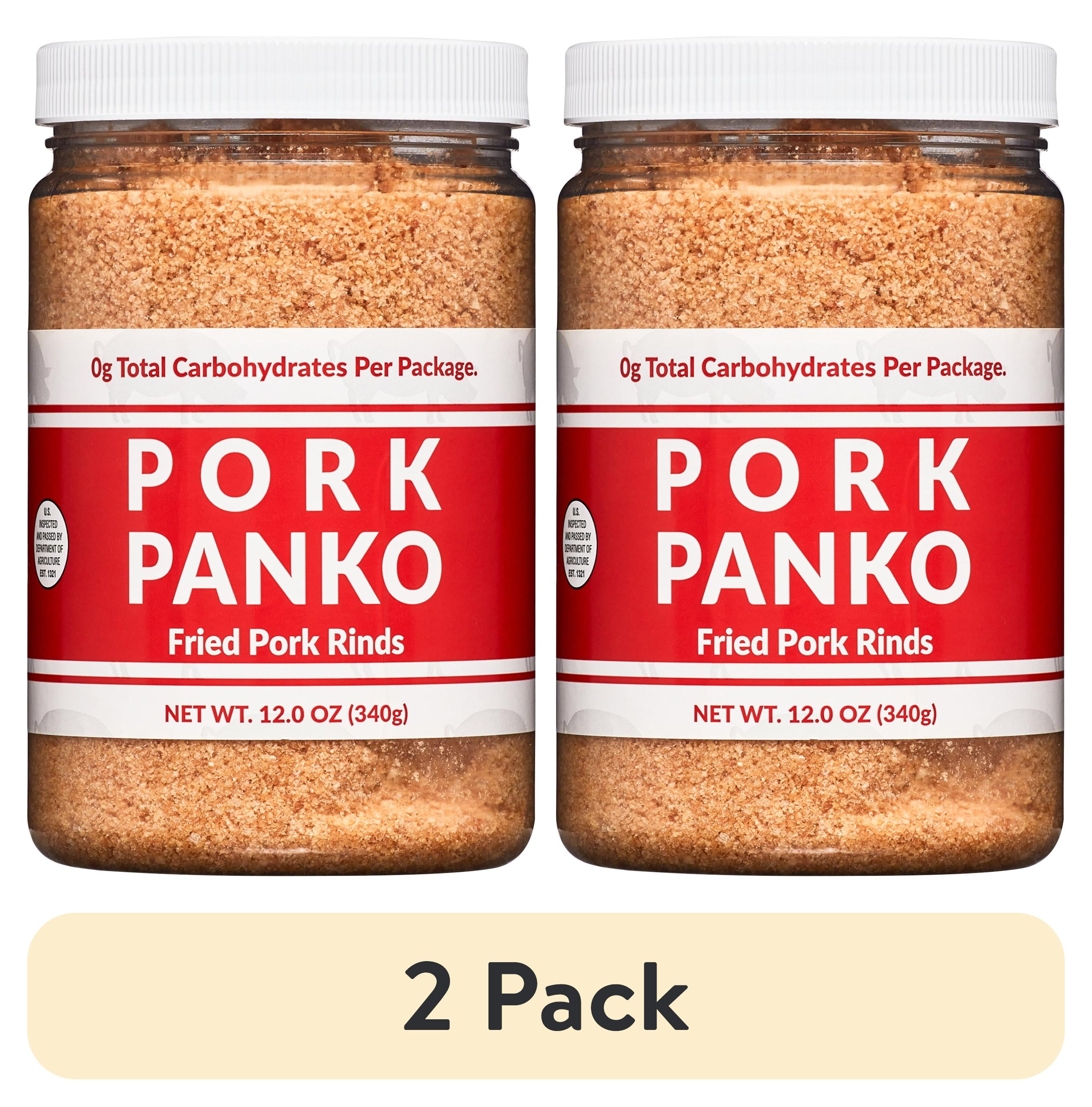 (2 pack) Bacon's Heir Pork Panko (12oz Jar) - 0 Carb Pork Rind Crumbs - Keto and Paleo Friendly, Naturally Gluten-Free and Carb-Free