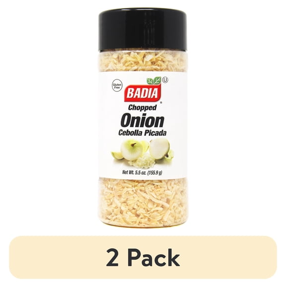 (2 pack) Badia Chopped Onion, 5.5 oz