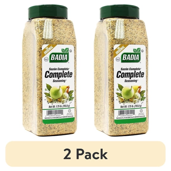 (2 pack) Badia Complete Seasoning, The Original Sazon Completa, 1.75 lb Bottle