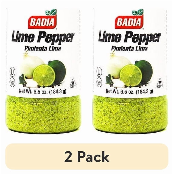 (2 pack) Badia Lime Pepper Seasoning, 6.5 oz