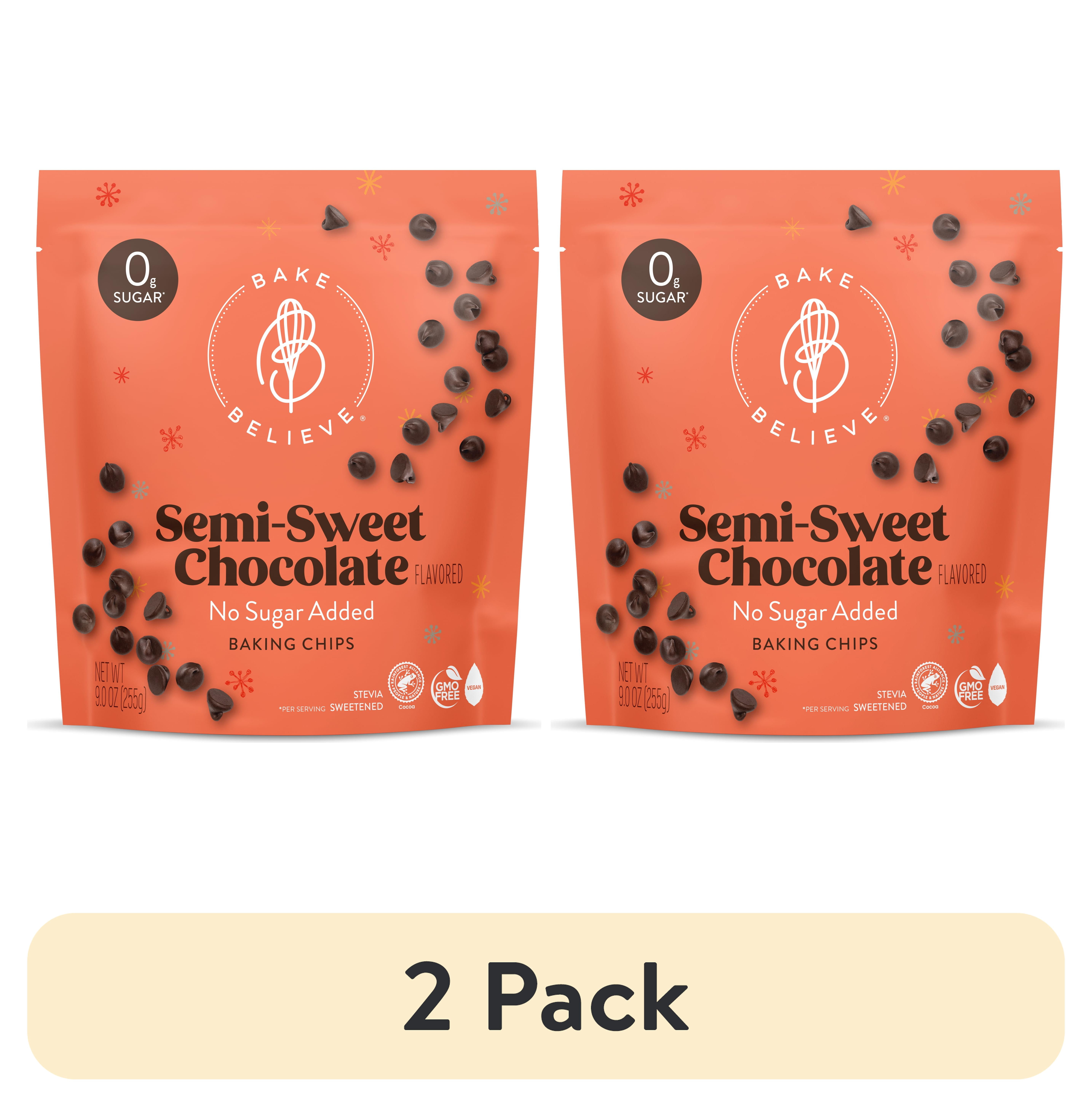 (2 pack) Bake Believe ,Keto-Friendly, Semi-Sweet Baking Chips, 9 oz