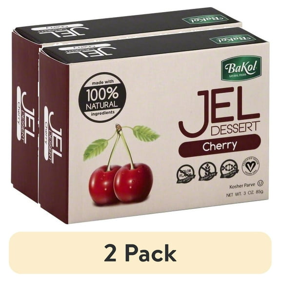 (2 pack) Bakol Jel Dessert, Cherry 3 oz