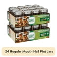 thumbnail image 1 of (2 pack) Ball 8 oz Mason Jars, Regular Mouth Half Pint Canning Jars with Lids and Rings, 12-Pack Small Glass Jars for Home Canning and Preserving, 1 of 9