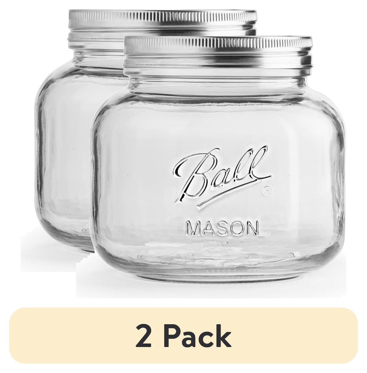 2 Pack Mason Jars - Airtight jars for kitchenware stores - Walmart