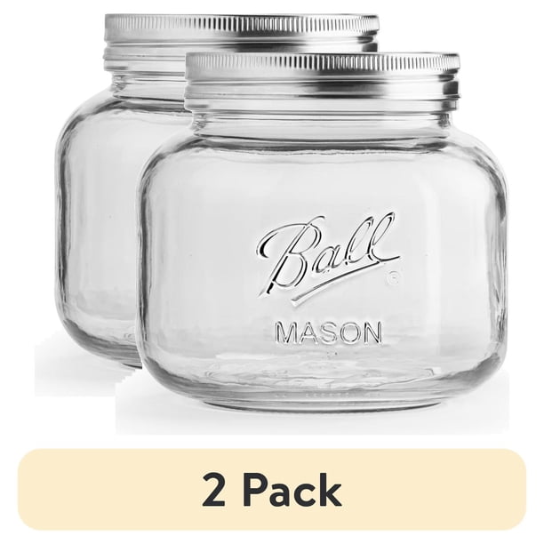 2 Pack Mason Jars - Airtight jars for kitchenware stores - Walmart