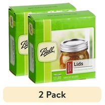 (2 pack) Ball BPA Free Air Tight Canning Jar Lids, 12 Count