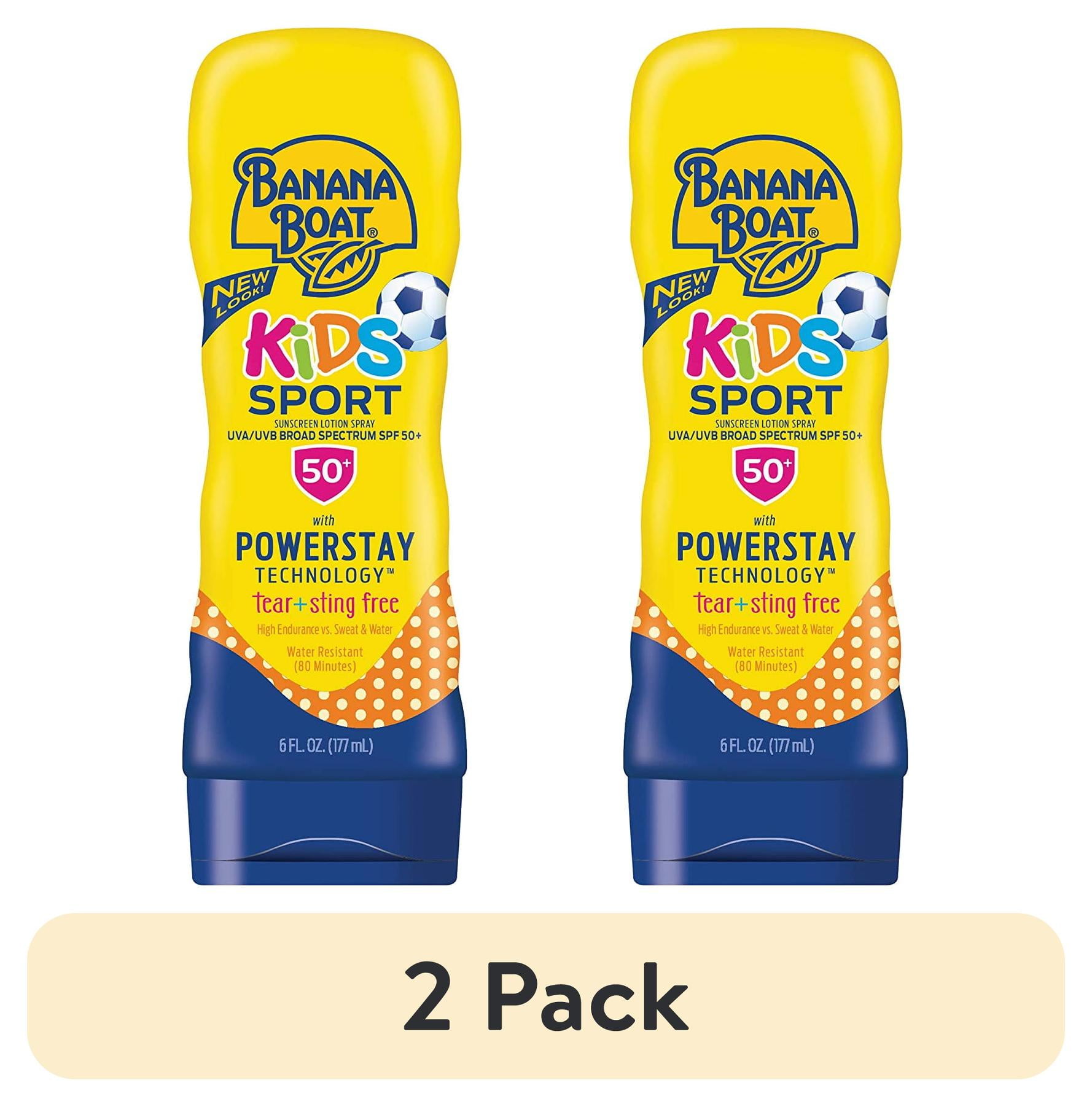 (2 pack) Banana Boat Kids Sport Sunscreen Lotion SPF 50+ 6oz Each