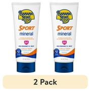 (2 pack) Banana Boat Sport 100% Mineral Sunscreen Lotion SPF 50, 6oz