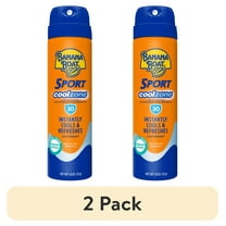 (2 pack) Banana Boat Sport Cool Zone SPF 30 Adult Sunscreen Spray, Travel Size, 1.8 oz