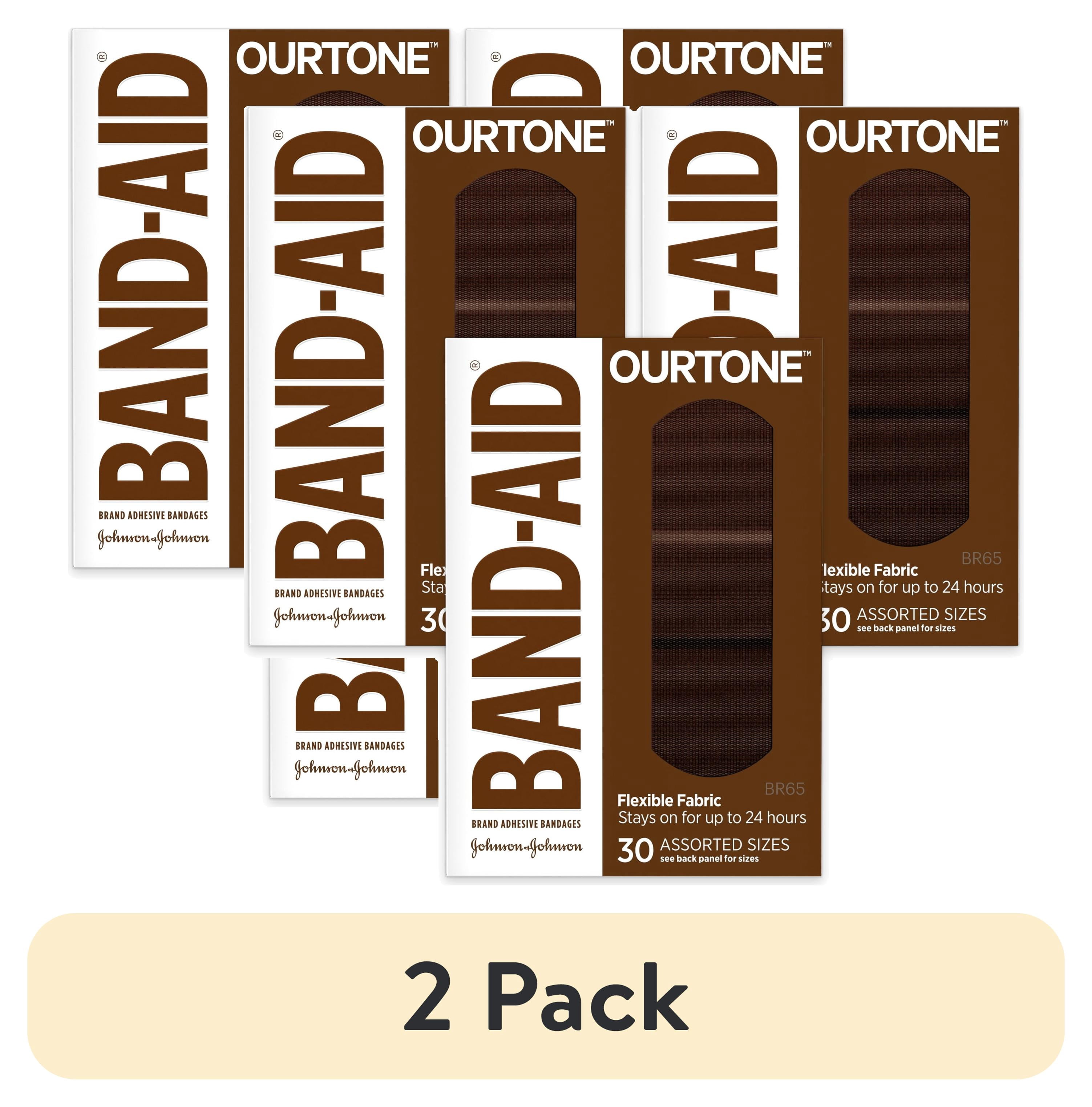 (2 pack) Band-Aid Brand OurTone Adhesive Bandages, BR65, 3 x 30 Ct