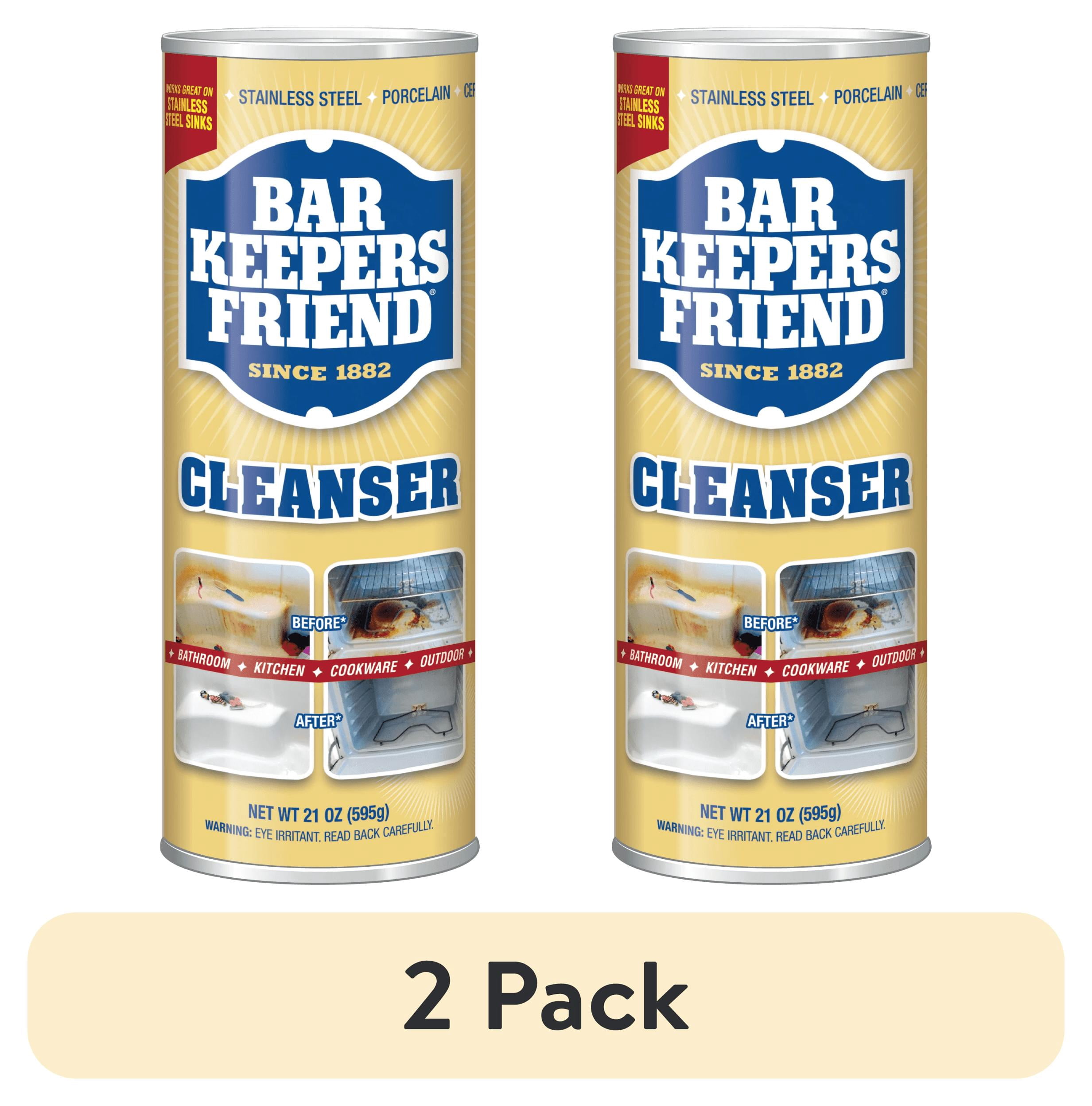 (2 pack) Bar Keepers Friend Cleanser Powder 21 OZ - Trusted Multi-Purpose Cleaner Since 1882