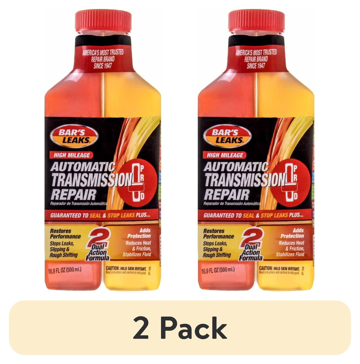 (2 pack) Bar's Leaks 1400 High Mileage Transmission Repair, Automotive ...
