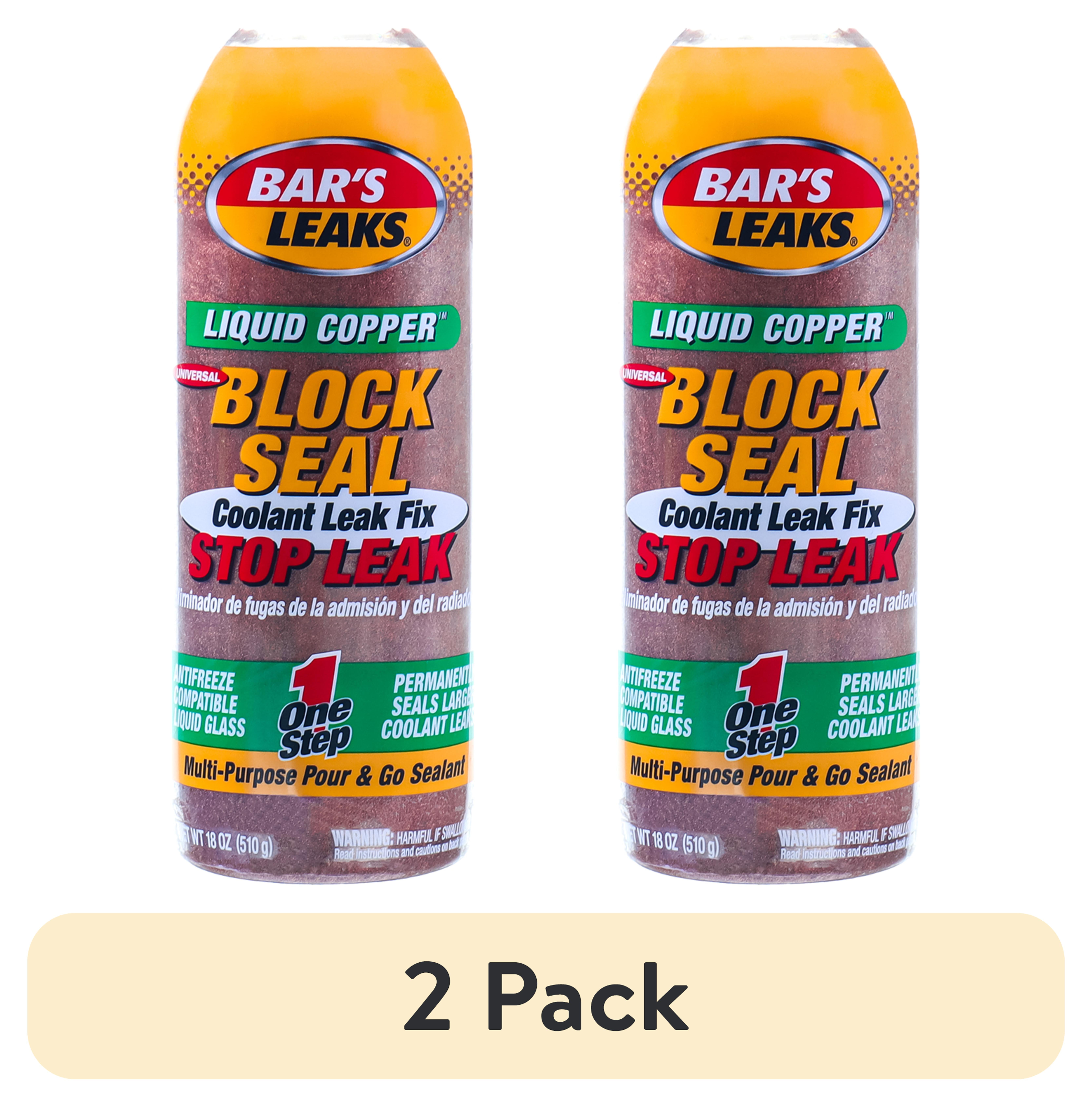 Bar's Leaks Liquid Copper Block Seal 18 oz, Radiator and Coolant Leak Fix, Permanent Repair - Walmart.com Bar's Leaks Liquid Copper Block Seal 18 oz, Radiator and Coolant Leak Fix, Permanent Repair - Walmart.com