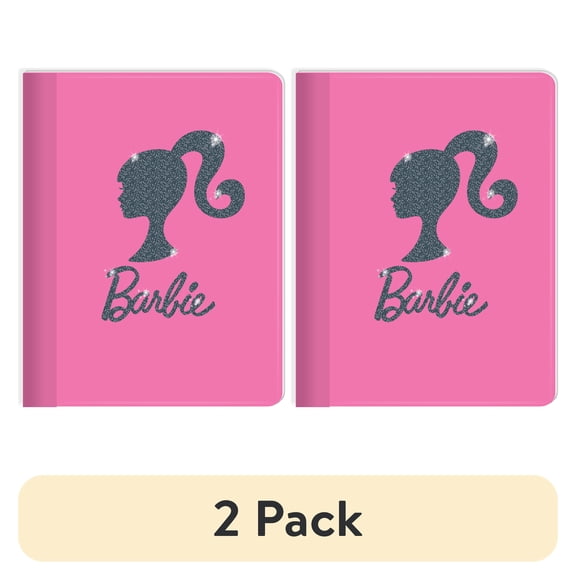 (2 pack) Barbie Composition Writing Notebook, 9.75 in, 100 Sheets, Wide Ruled