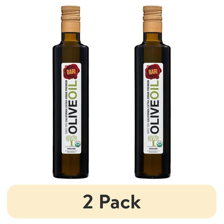 (2 pack) Bari Extra Virgin California Organic Olive Oil, 16.9 oz