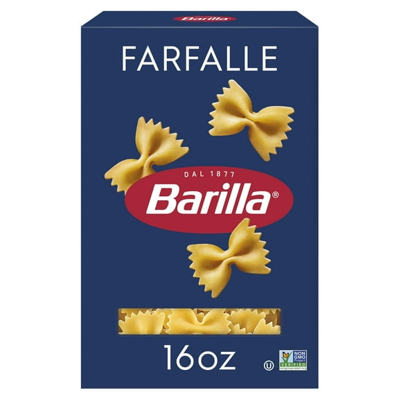 (2 pack) Barilla Classic Non-GMO, Kosher Certified Farfalle Pasta, 16 oz
