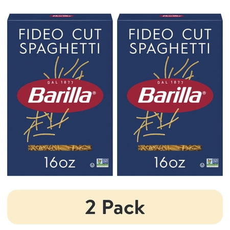 (2 pack) Barilla Classic Non-GMO, Kosher Certified Fideo Cut Spaghetti Pasta, 16 oz