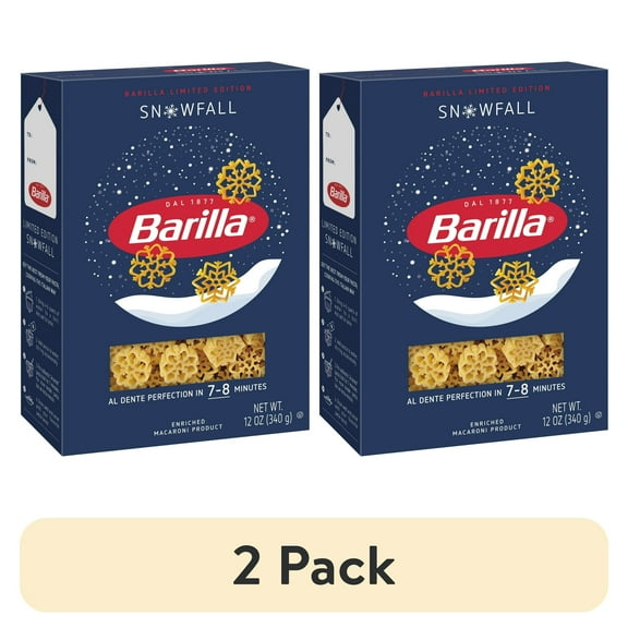(2 pack) Barilla Classic Non-GMO, Kosher Certified Snowfall Pasta, 12 oz.